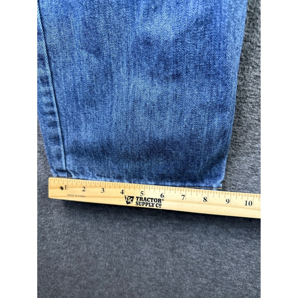 Cinch Black Label Rigid Jeans 40x38 Blue Denim‎ Straight Leg Cowboy Work Pants - Picture 8 of 14